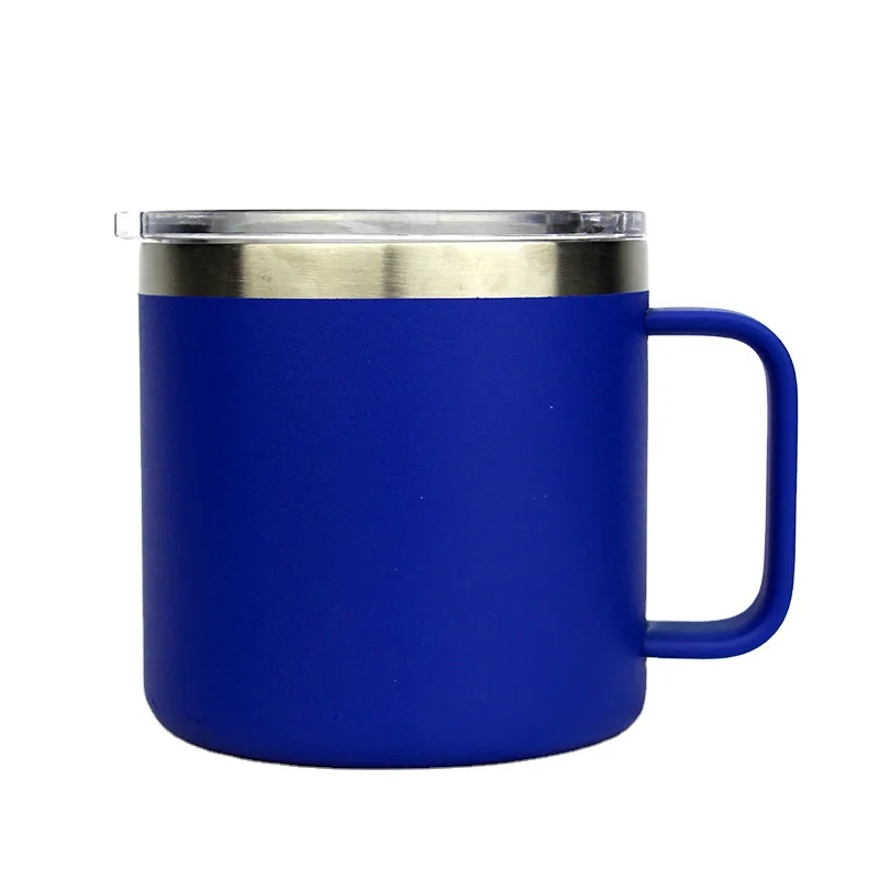 

BPA Free stainless steel mug with handle travel camping drink cup
