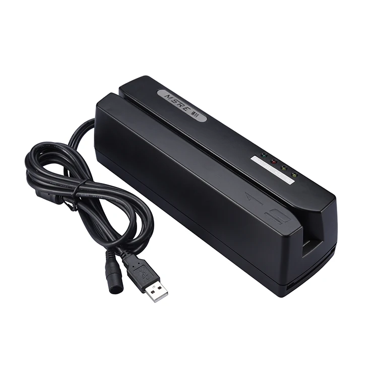 Mini Magnetic Stripe Credit Card Reader USB Connect 3 Tracks Msre606 Msr009 Magnetic Stripe Card Reader - ANKUX.COM