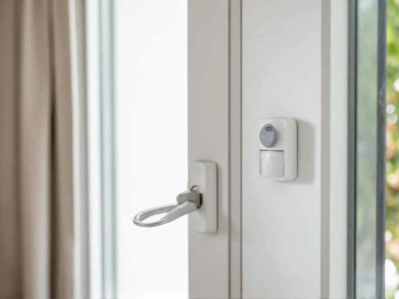 Wireless security sensors mounted on window and door