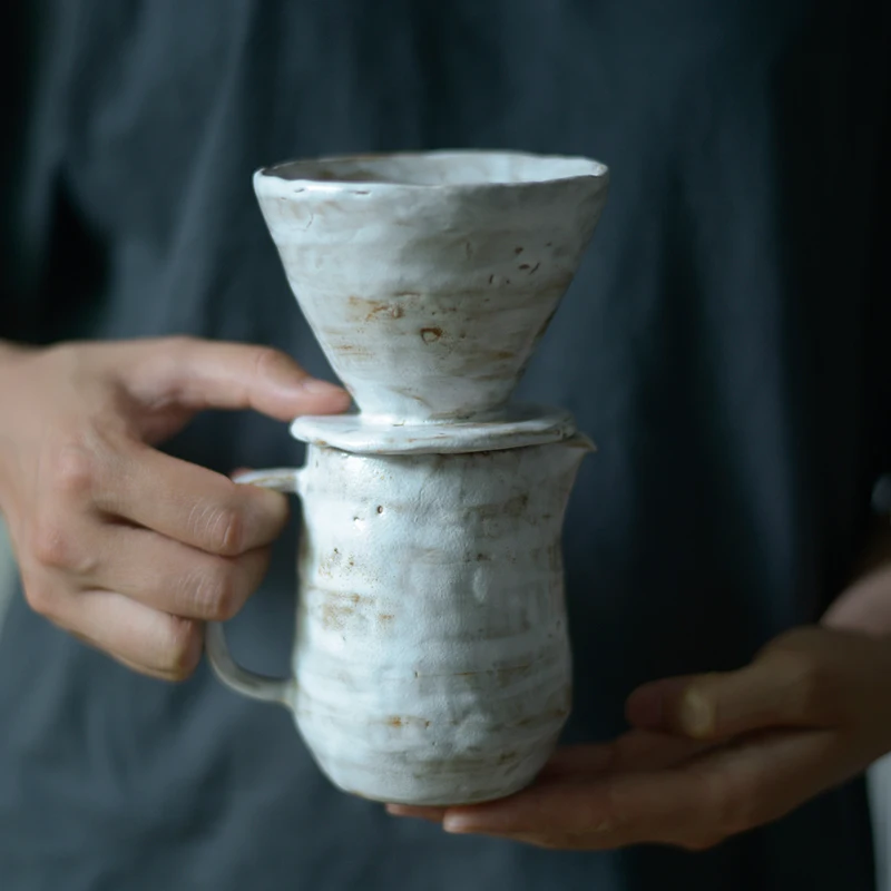 

Japanese Stoneware Handmade Drip Coffee Maker Ceramic Coffee Pot