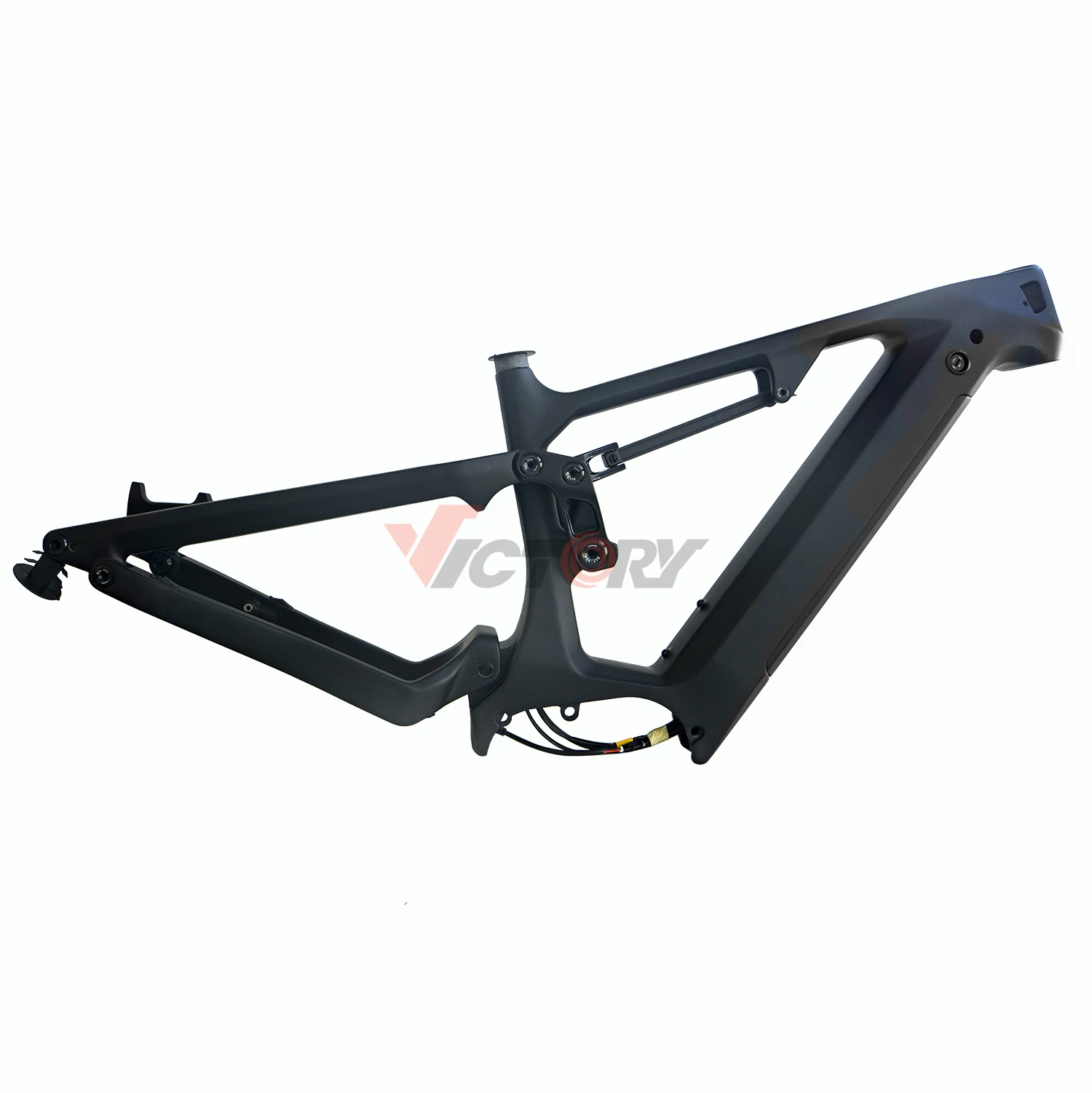 

Dengfu E22/E23 e bike frame for bafang G510 frame carbon fiber bicycle frames, Black (other color optional)