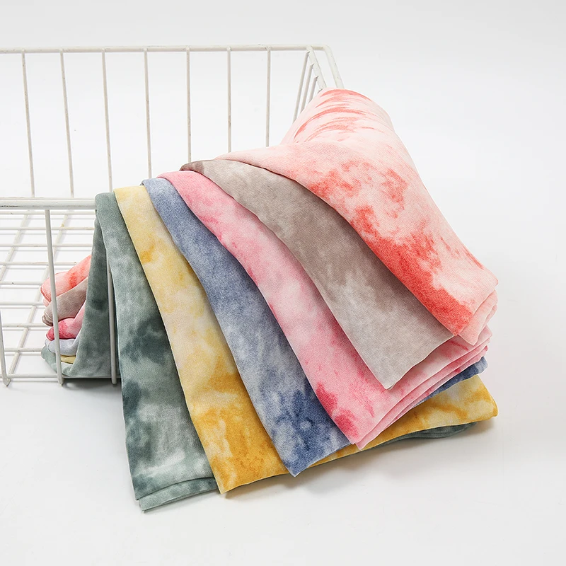 

Malaysia Women Muslim Scarves Fashion Tie-Dye Printed Chiffon Hijab Scarf