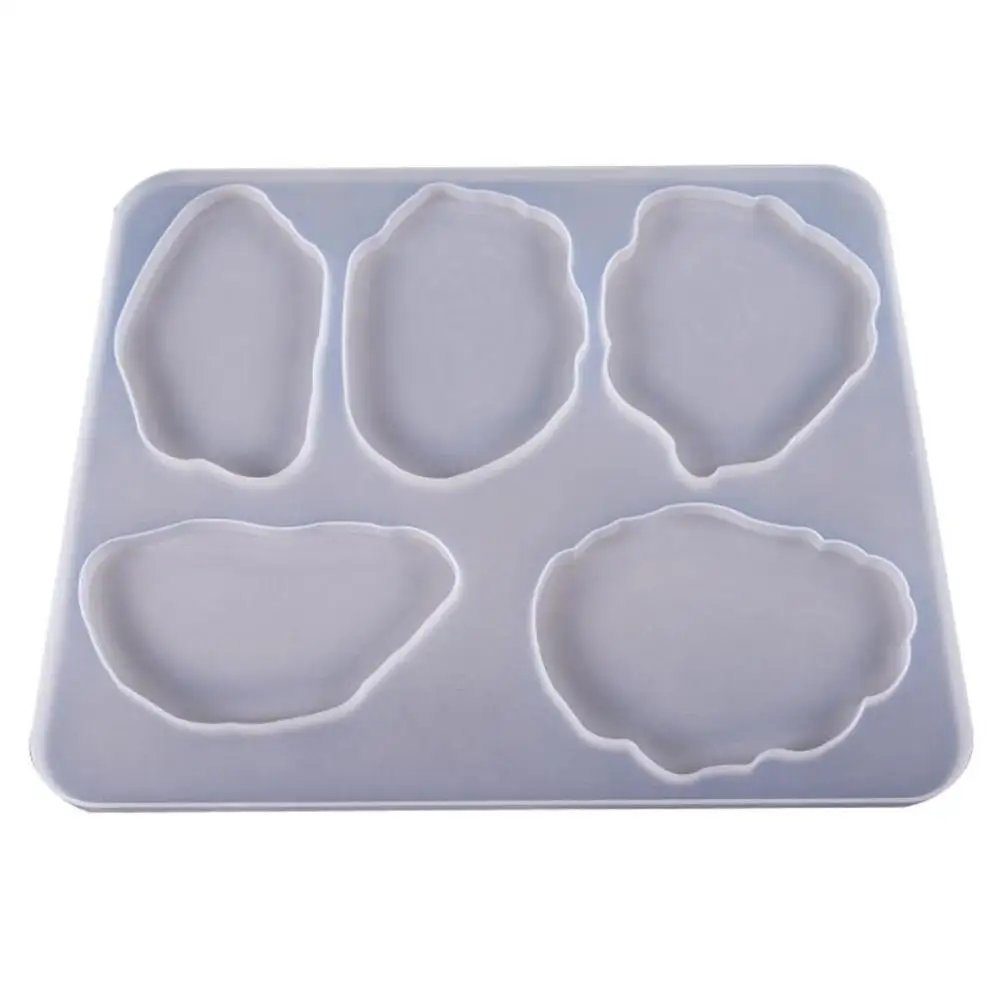 

DIY Crystal Epoxy Glue Mold Irregular Coasters Molds Pendant Mold For Jewelry Making DIY Crafts Decorations Resin OrnamenSafety