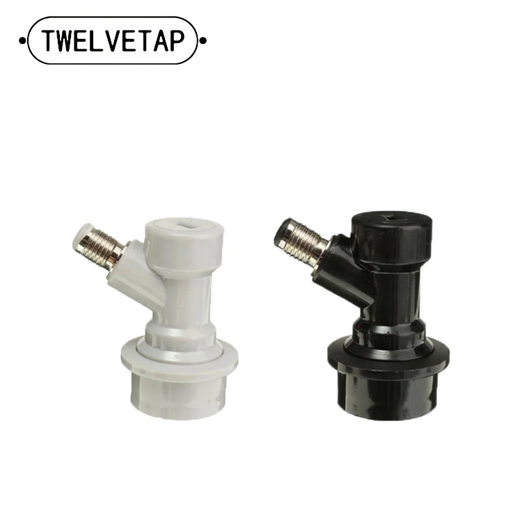 

TWELVETAP Home Brew Beer Keg Connector Dispenser Thread Head Ball Lock Keg Disconnect Connectors Ball Lock Beer Faucet H