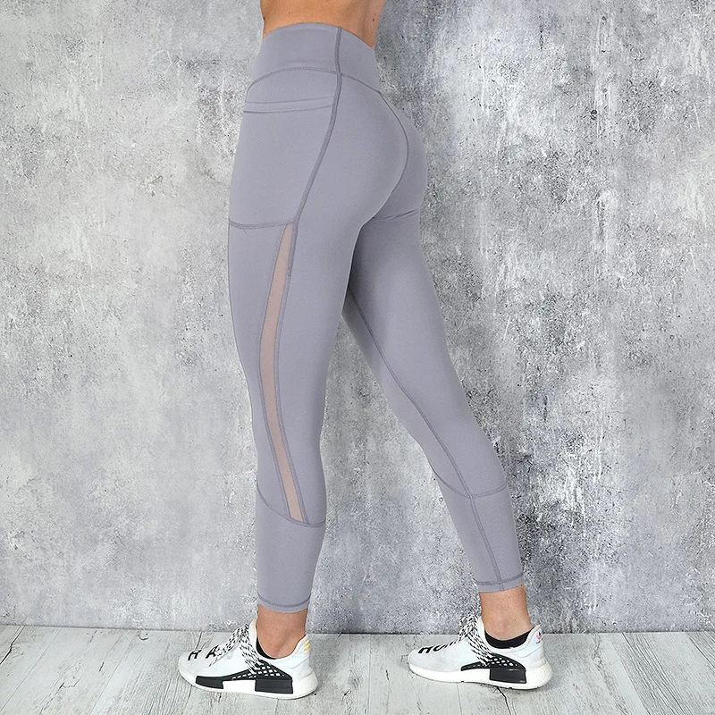 

compression grey/black/red yoga pants oem hot women in tight yoga pants, Customized colors