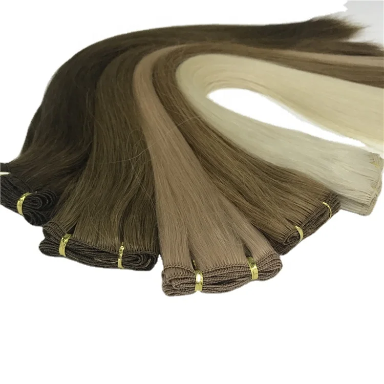 

Factory Direct Fast Delivery Flat Tip Hairhandtied Weft