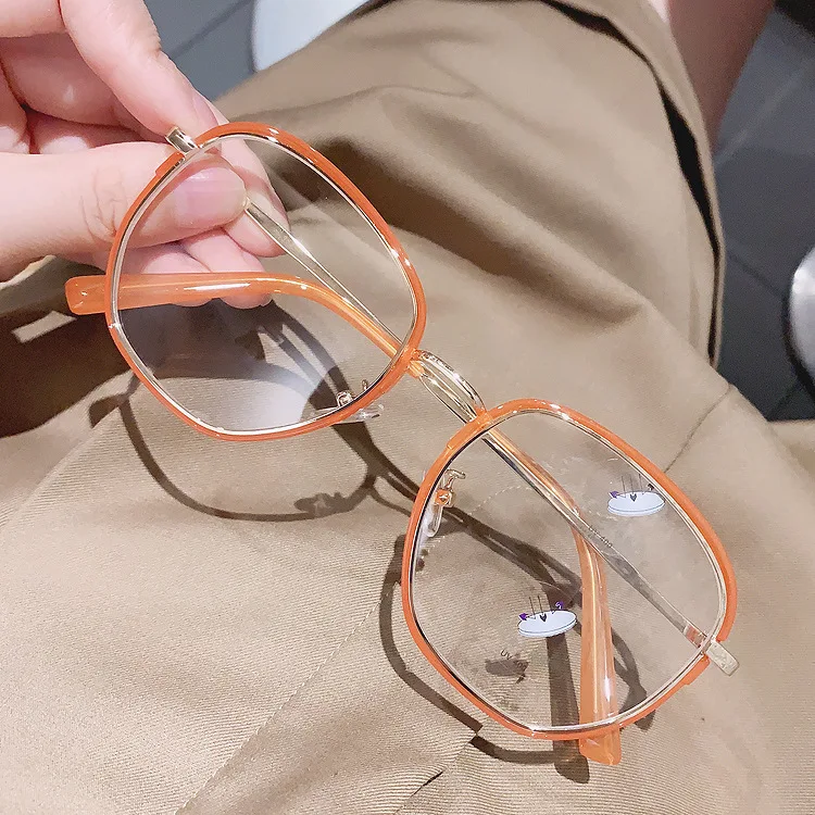 

9966 Vintage Round Metal Spectacles Computer Reading Glasses Anti Blue Light Blocking Glasses Eyeglasses Optical Frames