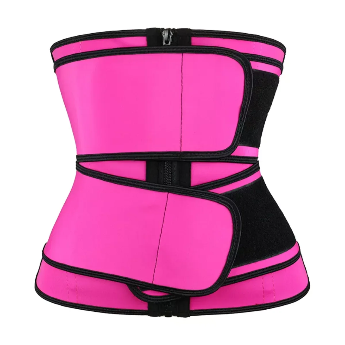 

High Quality Women Sport Tummy Control Steel Bone Latex Waist Trainer With Straps