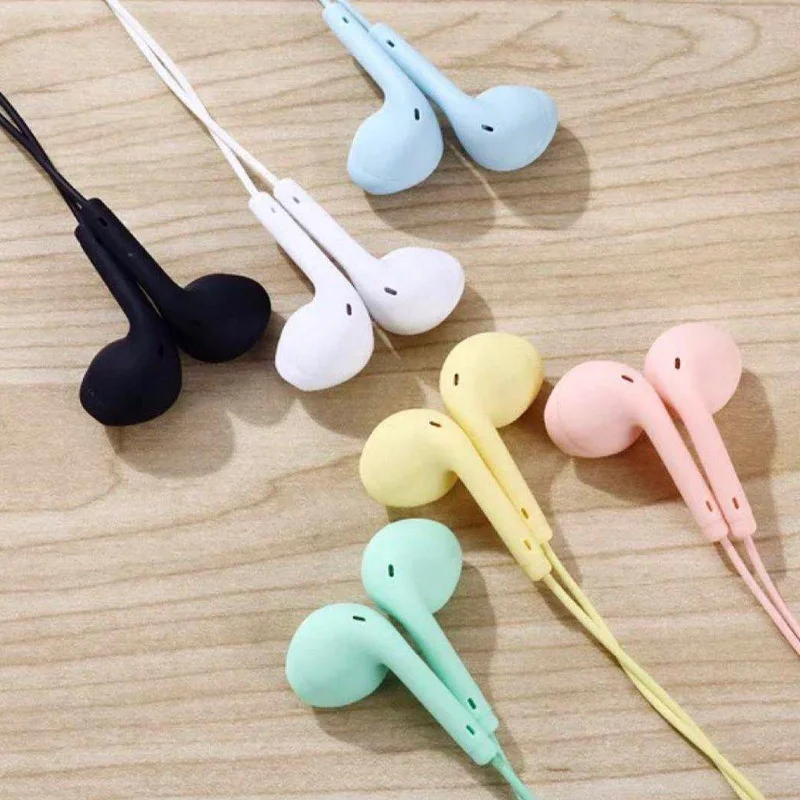 

cheap handsfree 3.5mm in ear earbuds wired earphone headphones universal headsets with microphone for samsung iphones