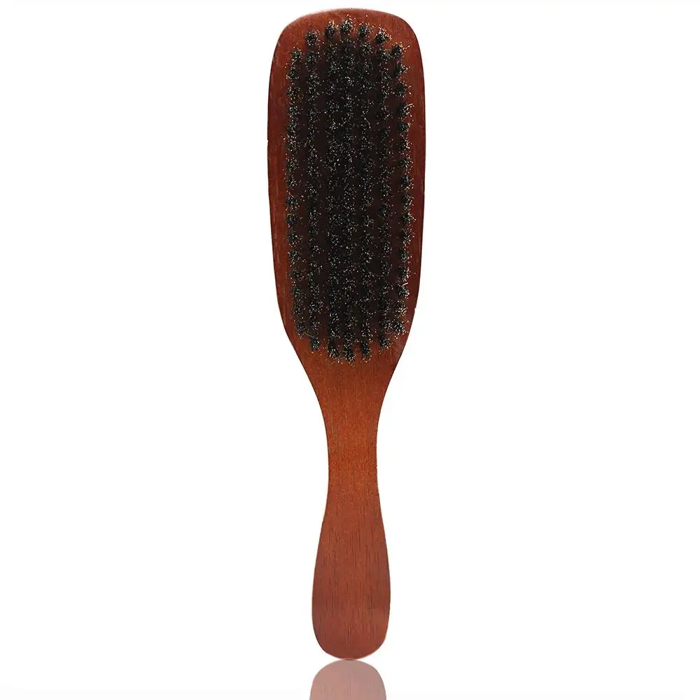 

Pure Boar Bristle Wood Handle Beard Grooming Brush For Men Shaving Hairdressing Teasing