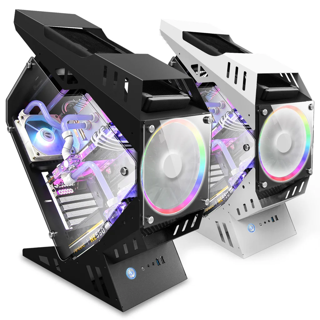 

2021 new style pc case gaming with computer, Black