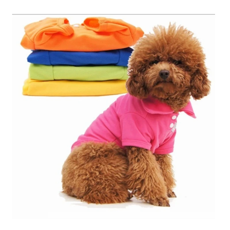 

New Style Soft Comfort High Quality Dog Polo T-shirts Shirts Pet Puppy T-Shirt Clothes