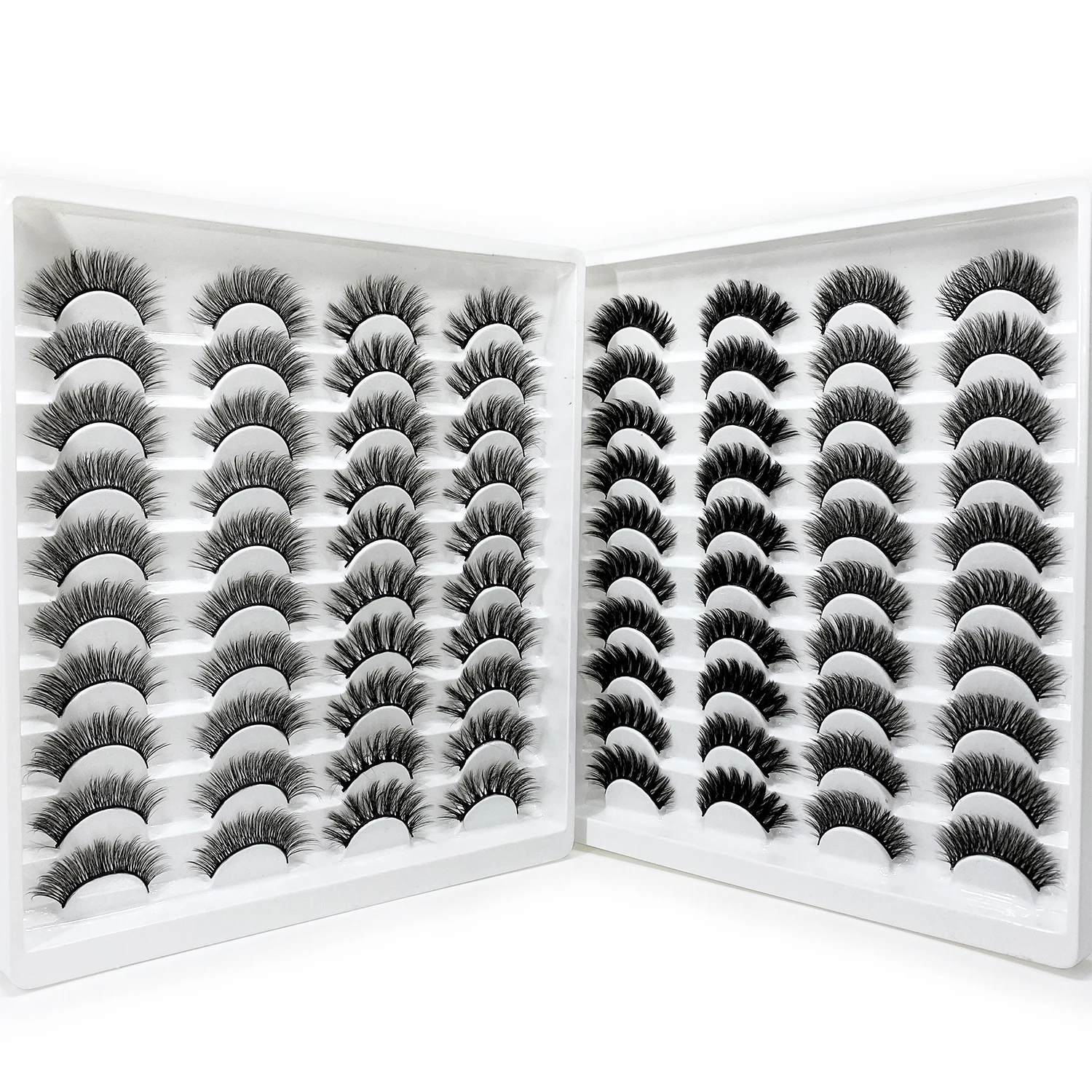 

Large capacity pack 40 pairs of fake eyelashes wholesale thick fake eyelashes