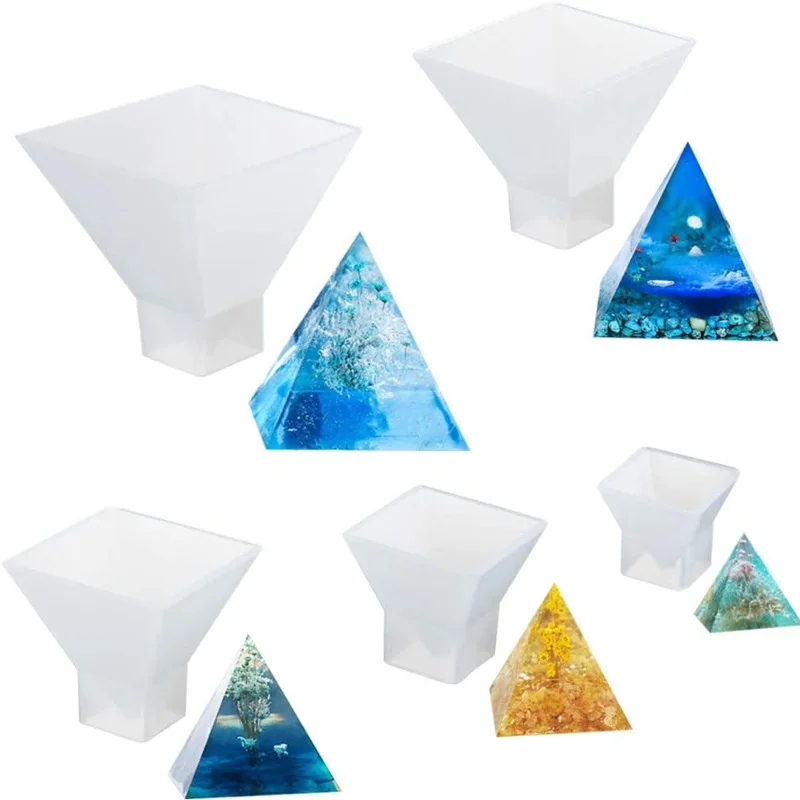 

Diy Pyramid Candle Molds Pyramids Resin Silicon Mold, White