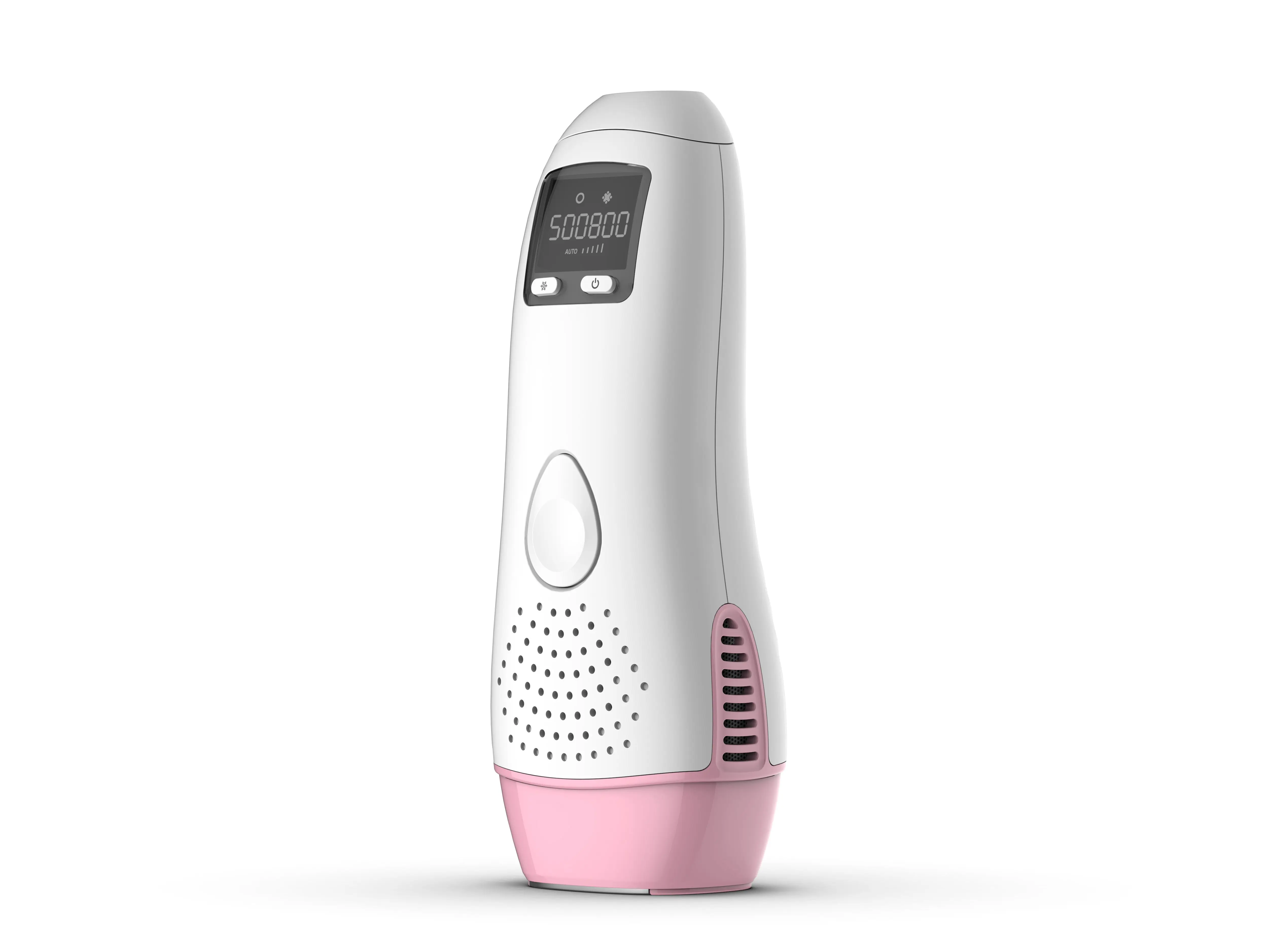 

500,000 Pulses Freezing Painless Hair Removal Machine Most Popular Ice Cool IPL Laser Hair Removal Device, Pink