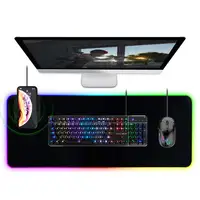 

Wireless Charger Extended Mouse Pad 10 W Soft LED Gaming Keyboard Mat Wireless Charging Large Mousepad