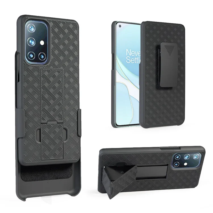 

Hard plastic hybrid combo belt clip shell holster cell phone case for Moto G stylus 2021, Black