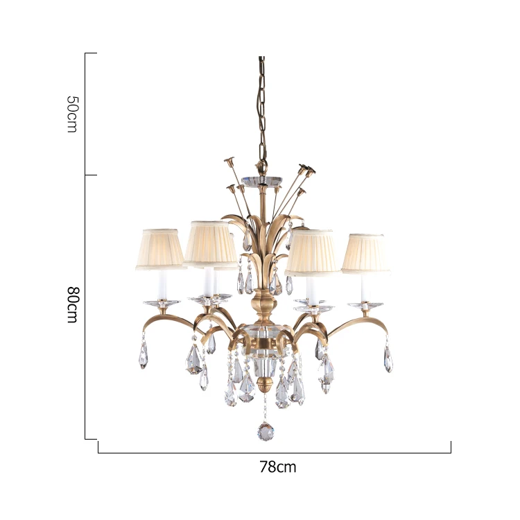 brass flower children room chandelier