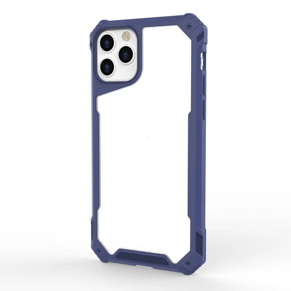 

Slim Soft Shockproof Crystal Clear Transparent TPU PC Phone Case For iPhone 11 Pro Phone Cover