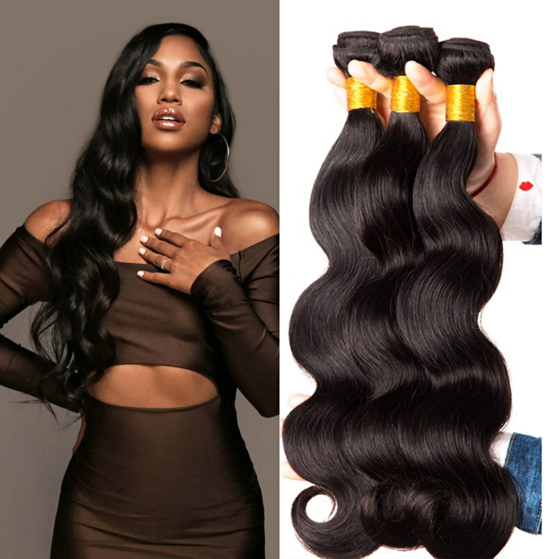 

Fast deliver straight body wave 100% 12a raw cuticle aligned real virgin brazilian hair bundles with closure, Natural colors