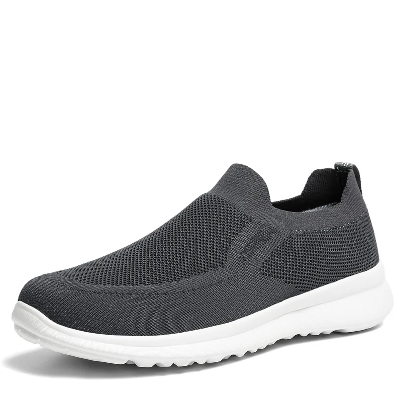 

Wholesale Business Flat Mesh Upper New Breathable Slip-on Anti-slipper Lightweight Shoes Casual Shoes