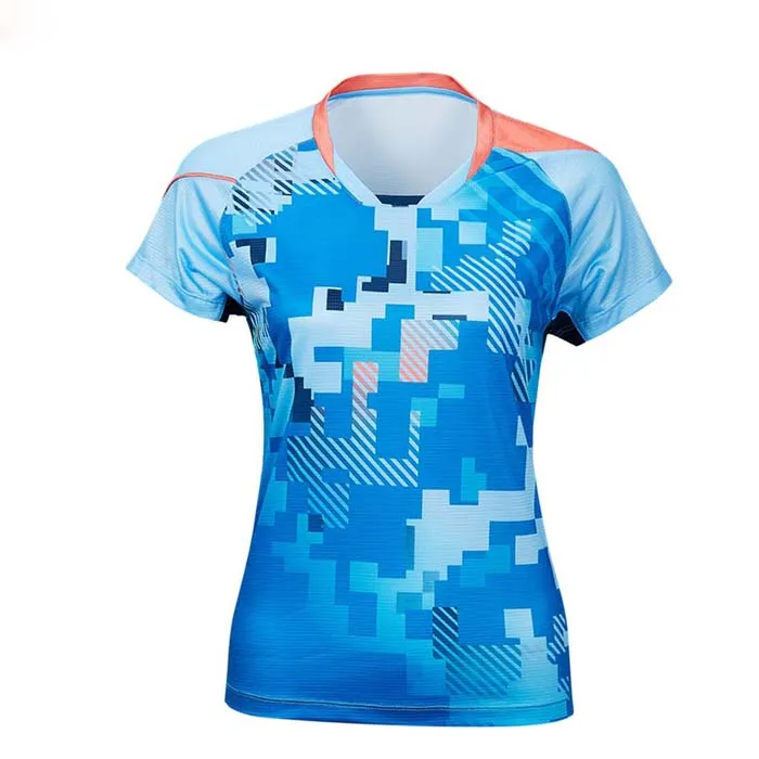 

Custom quick dry sport t shirt printing color design women badminton t shirts, Custom color