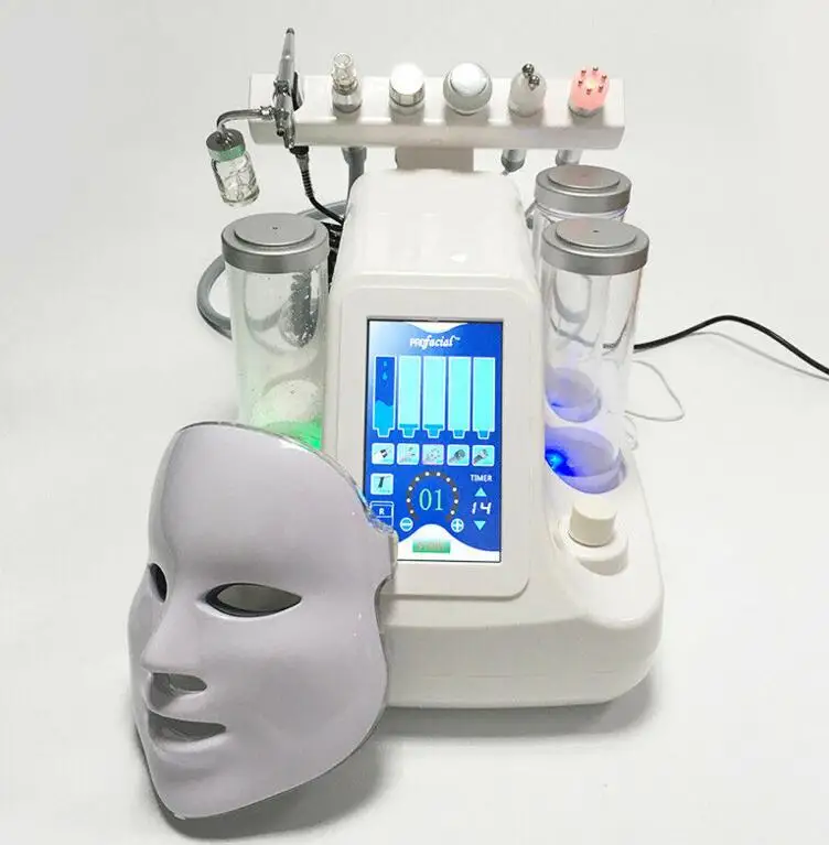 

Popular small bubble machine 6 in 1 Water Dermabrasion facial machine for skin clean