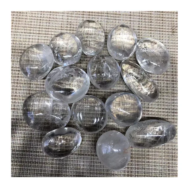 

Bulk wholesale natural polished clear quartz palm crystals healing stones for home decor