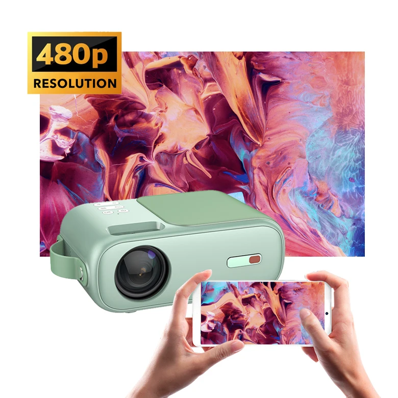 

High Quality Full HD LED Phone Wireless Projection Projector for Home Theater Kids Gift