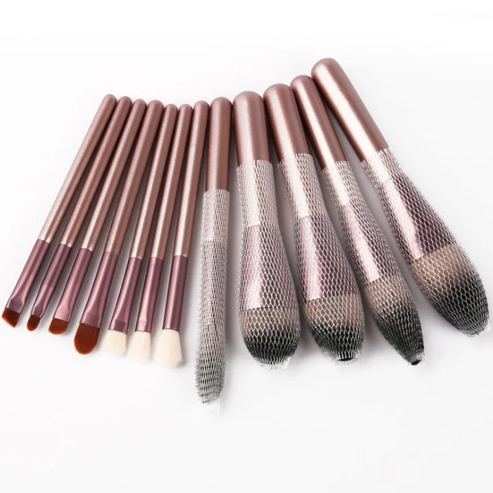 

2021 Best Selling Cosmetic Brush Set 12PCS Handle Luxury Professional Premium Synthetic Makeup Brushes Kit, As your requirement