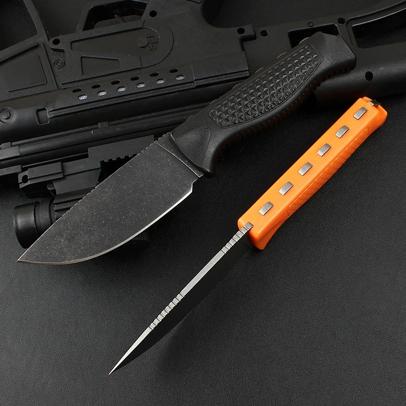 

LH15006 Every day carry knife injection anti skipplastic handle fix blade surviving knife with kydex sheath