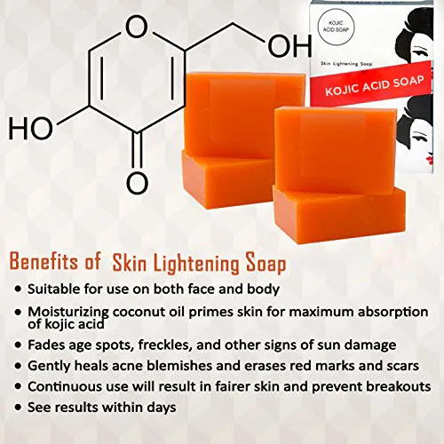 
Wholesale Private Label Handmade Organic Natural Bath Whitening Body Kojic Acid Soap 
