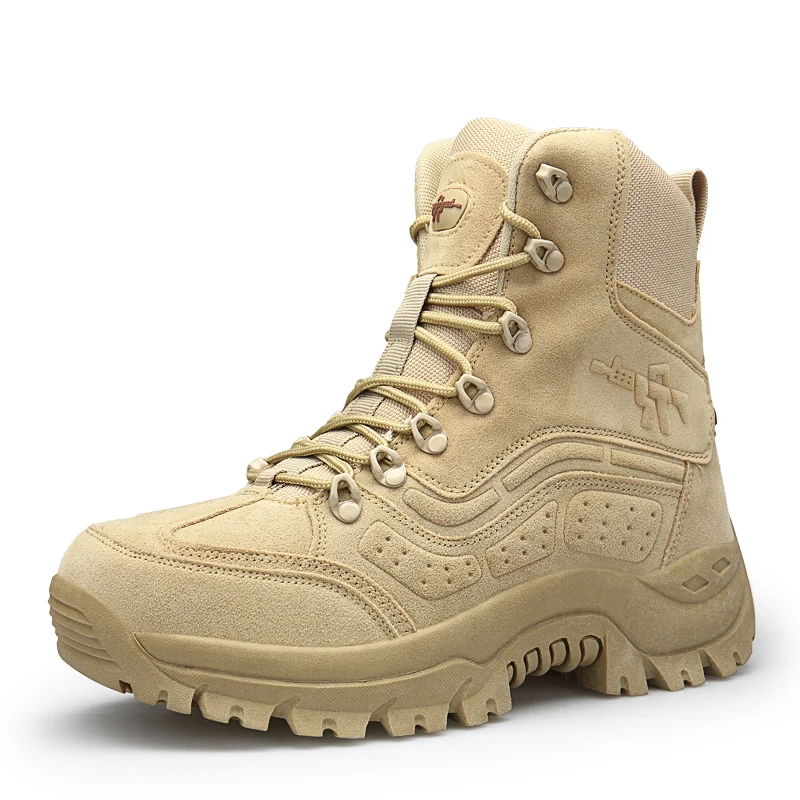 

Military Boots Men Military Special Forces Combat Boots Camouflage Desert Tactical High-top Hiking Boots
