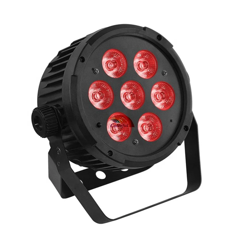 

Party Light 7X15W 6 in 1 RGBWA UV LED Hex Par DMX Stage Light for Stage Studio Concert Party Lighting