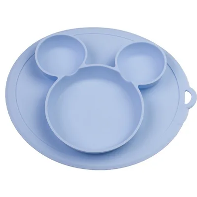 

Safe Food Grade Silicone Plate for Baby Kids Feeding, Customized color