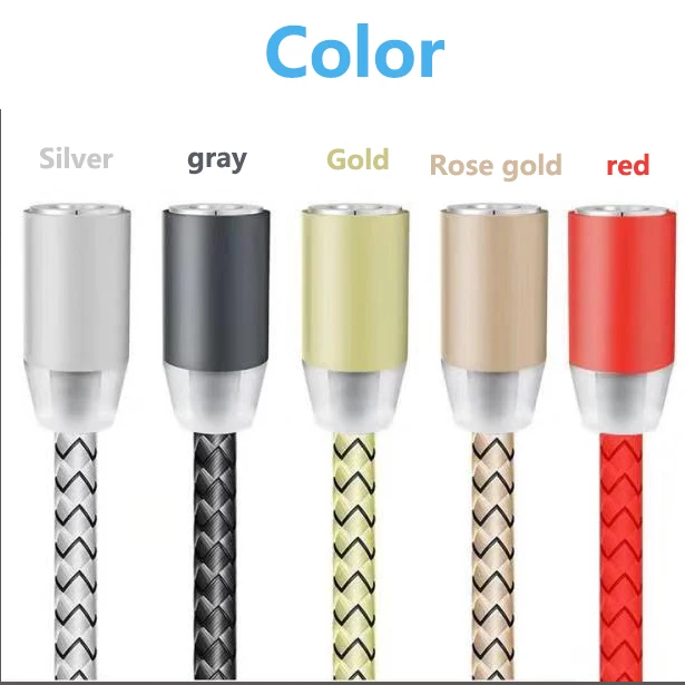 Original Three-In-One Luminescent Cell Phone Colorful Charger Data Cable Type C Cable Charging Usb Spring Line For Iphone - ANKUX.COM