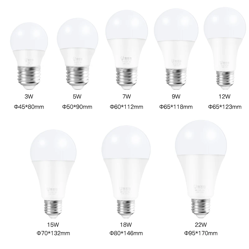 E27 3W 7W 9W 12W 15W LED économie d'énergie LED ampoule lampe Yf 5W 
