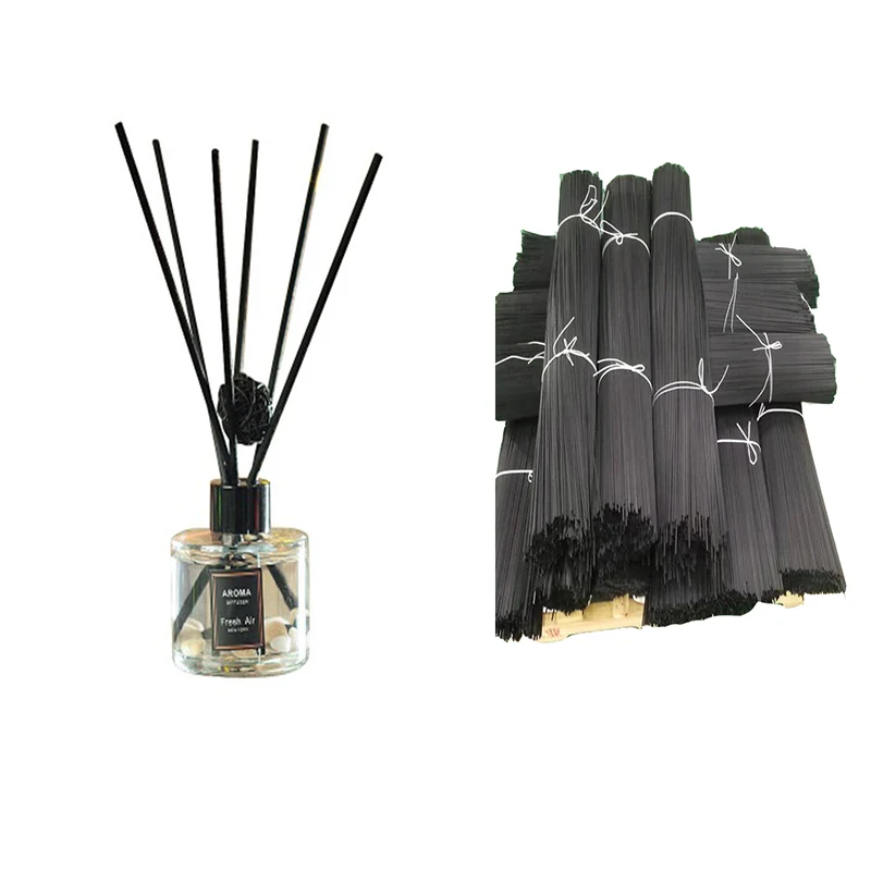 

Dia 3mm 4mm 5mm Black Volatile Aroma Fragrance Reed Diffuser Rattan Fiber Sticks