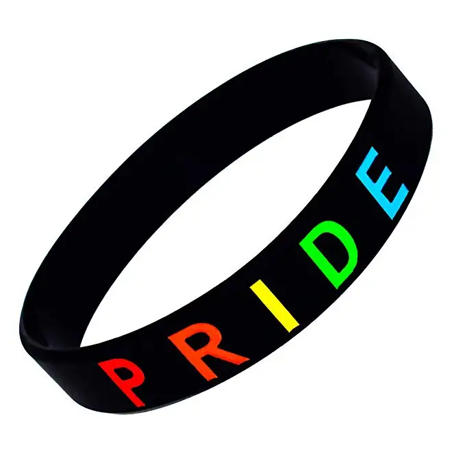 

Gary Pride Bracelet, Support LGBTQ Silicone Wristband Rainbow Color, Fits Adults, Pantone chart