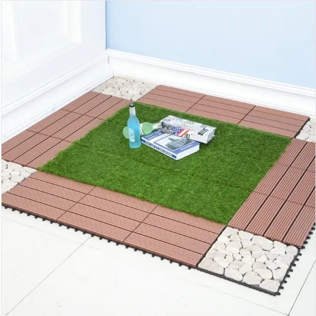 

Mat Artifical Grass 30 * 30cm Turf Interlocking with Plastic DIY Tile