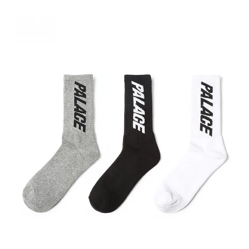 

Wholesale custom embroidery logo men's crew socks fashionable character hip hop street socks