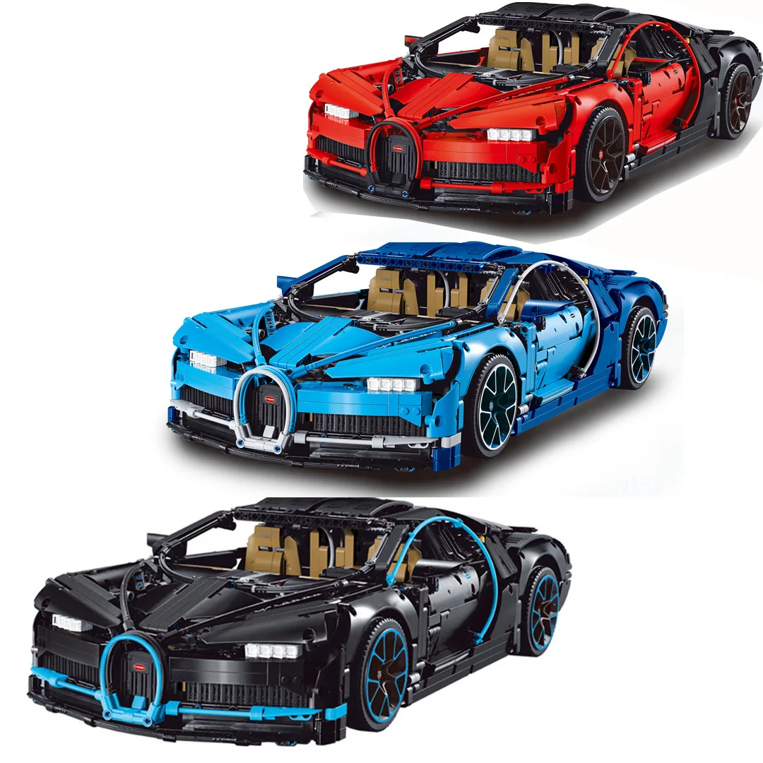

Three colors Red Black Blue Racing Car technology 3625Pcs 3388 police Model Building Blocks Bricks Toy 20086