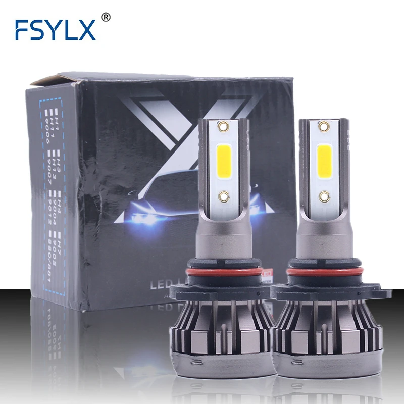 

mini M1 H4 H7 H13 H11 9005 9006 COB LED fog headlight 40W 8000LM Car LED Headlights Bulb Head Lamp Fog Light H1 H4 H7 H11 LED