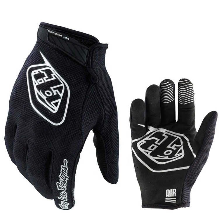 

Printed Cycling Gloves Sports Full Finger Anti Slip Gel Pad Motorcycle MTB Racing Gloves, As picture