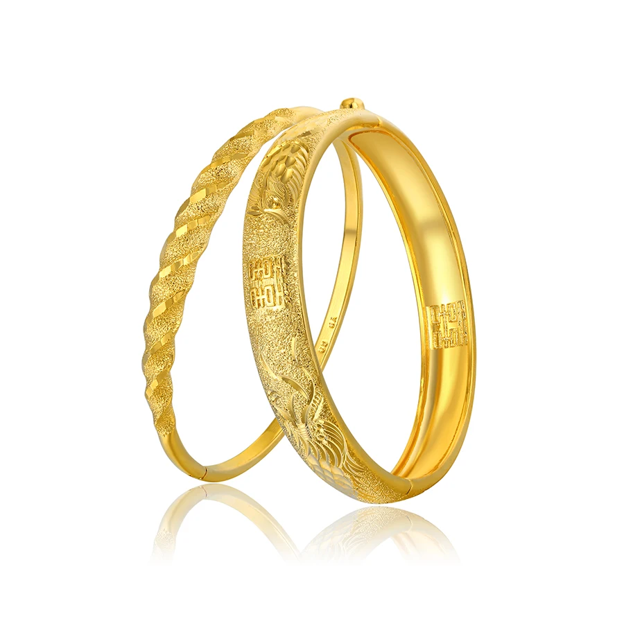 

Bangle-01 Hot Sale Luxury 24k Gold Printed phoenix Bangle Bracelet