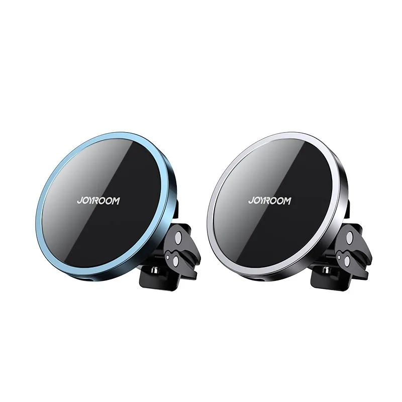 

Joyroom Car Charger Magnetic 2021 New Arrival 15W Mobile Phone Holder Odm&Oem Factory Wholesale Air Vent Holder For Iphone12, Black/sea blue