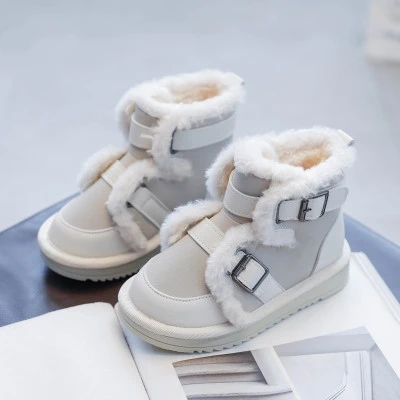 

New arrive popular hot sale warm fur winter boys girls Fall shoes kids boots, Black/white/brown