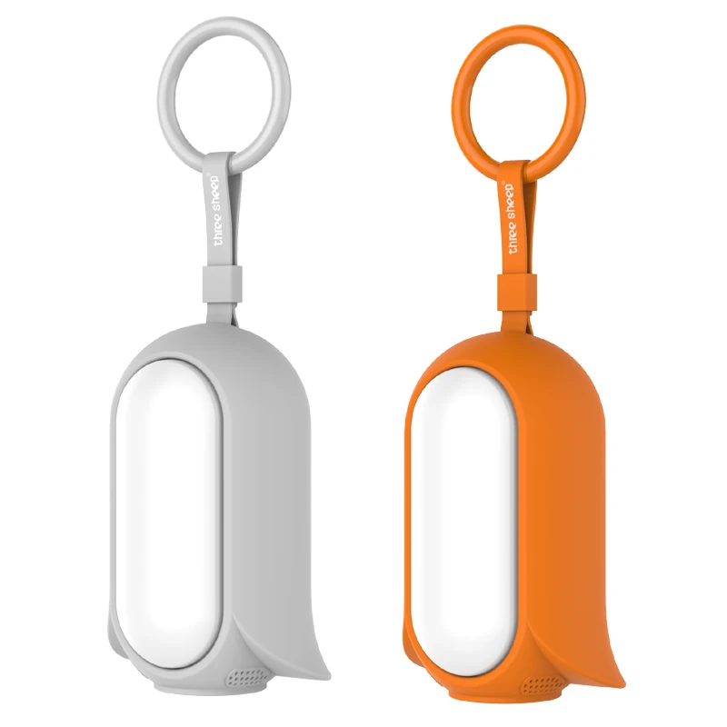 

2000mAh Battery Smart Products Top 20 White Noise Baby Sleep Trainer with Dimming Warm White Light, Orange/grey white