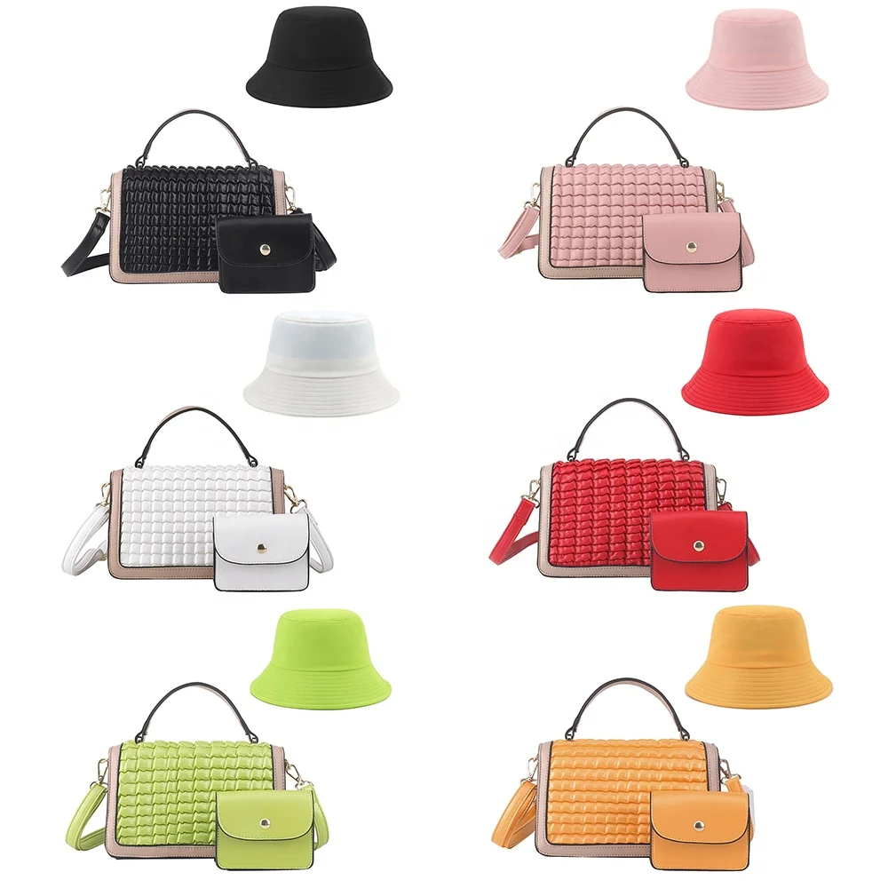 

High Quality Wholesale Chain Hand Bags Ladies Handbags 2022 Bucket Hats and Purses Handbags Sets for Women Luxury