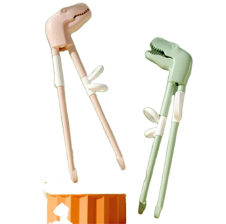 

Cartoon Dinosaur Learning Training Chopsticks Kids Training Helper Portable Children Tableware Detachable